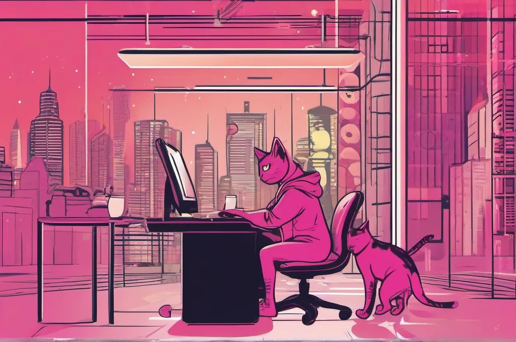 Digital illustration of cyberpunk cats in neon-lit urban scenes, engaged in AI-agent tasks such as coding, debugging, or analyzing data streams. The style features glowing outlines, high contrast, and a vibrant acid-color palette. No brand logos, no invented software screenshots, no legible text.: How to Implement a Supervisor-Worker Multi-Agent Pattern