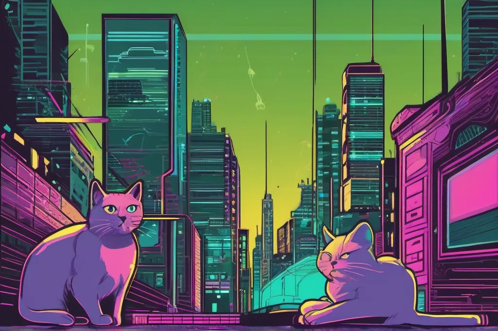 Digital illustration of cyberpunk cats in neon-lit urban scenes, engaged in AI-agent tasks such as coding, debugging, or analyzing data streams. The style features glowing outlines, high contrast, and a vibrant acid-color palette. No brand logos, no invented software screenshots, no legible text.: Top 5 Agent Design Patterns for Structuring Multi-Step Reasoning