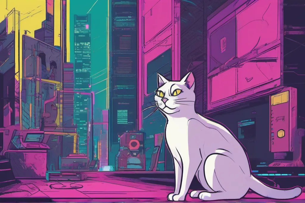 Digital illustration of cyberpunk cats in neon-lit urban scenes, engaged in AI-agent tasks such as coding, debugging, or analyzing data streams. The style features glowing outlines, high contrast, and a vibrant acid-color palette. No brand logos, no invented software screenshots, no legible text.: Top 5 Evaluation Frameworks for Testing AI Agent Reliability
